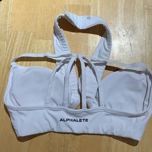 Alphalete white wrap around tank